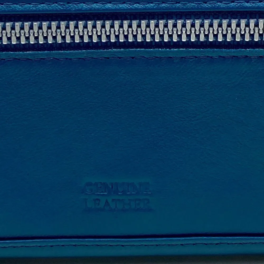 Safe Keeper Women’s Turquoise Leather Wallet Excellent Condition